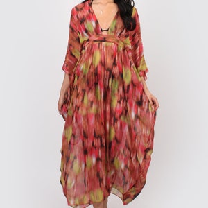 Mina Maxi Kaftan red print image 3