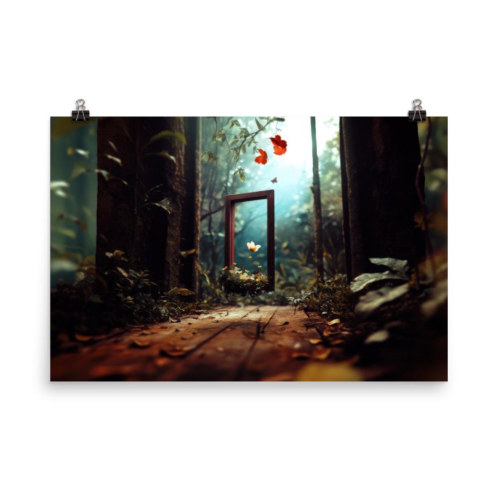 Fantasy Forest Poster | Glossy Prints | 5 Sizes | Surreal Wall Art | Ai ...
