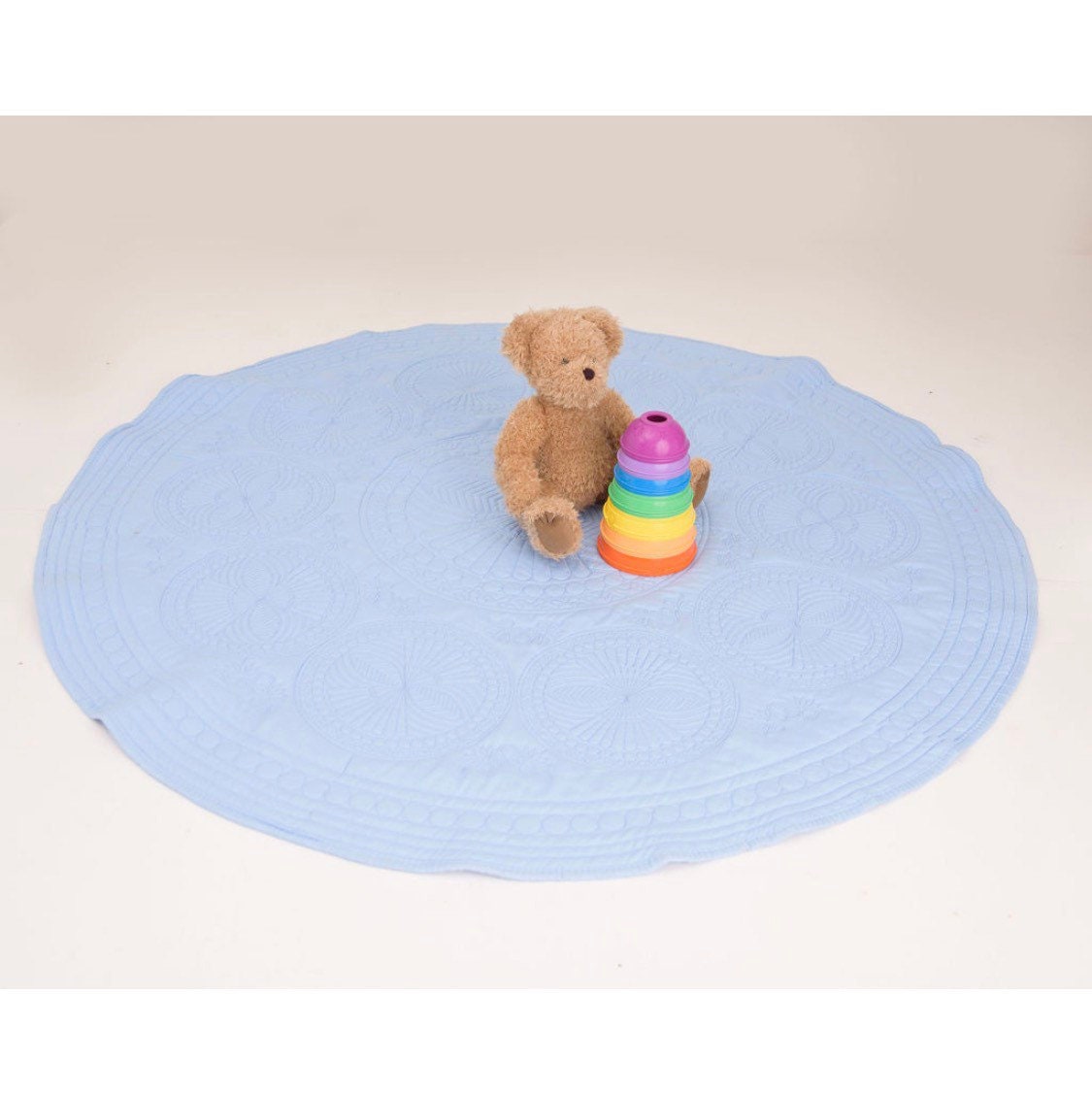 Monogram 50 Round Quilted Play Mat Reading Rug and Etsy