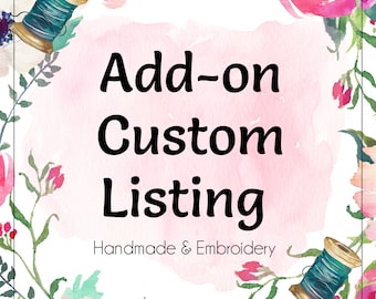 Add additional designs to a quilt  - CUSTOM LISTING