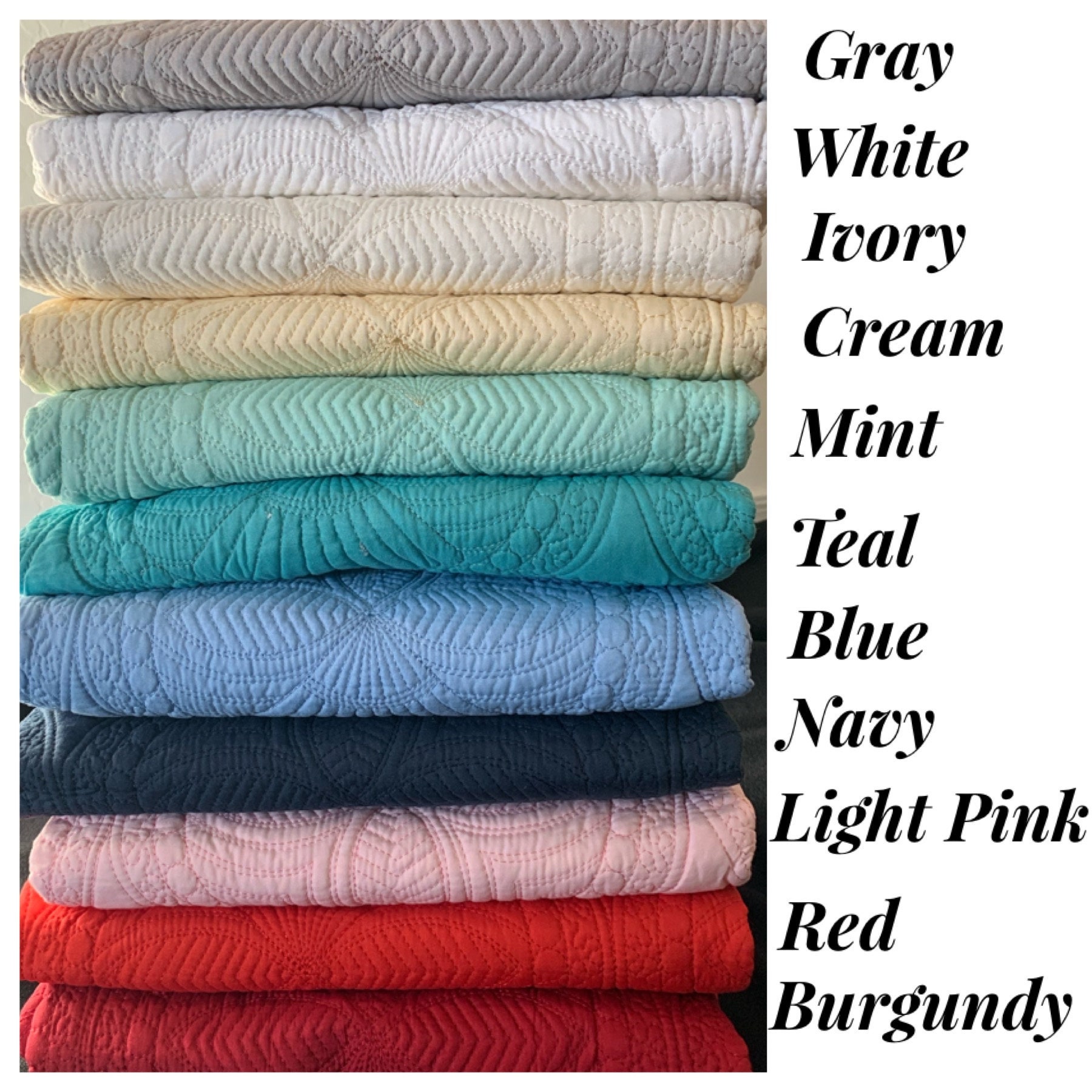 Heirloom Quilts 36x46 Trim Colors – Little Bits Embroidery Blanks