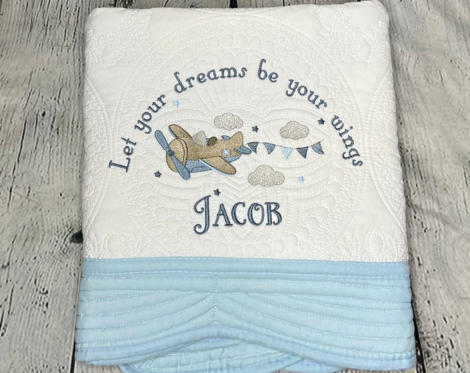 Personalized Monogrammed Baby Blanket - Custom Name Blanket For Newborn Boy Or Girl Gift - View #6