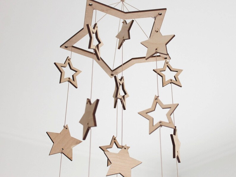 wooden mobile for baby