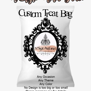 RUSHED*** Customized Treat Bag-Chip Bag- Personalized