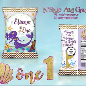 Mermaid Theme Chip Bag