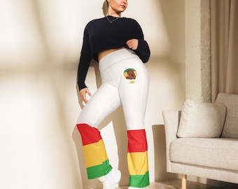 Rastafarian flared leggings