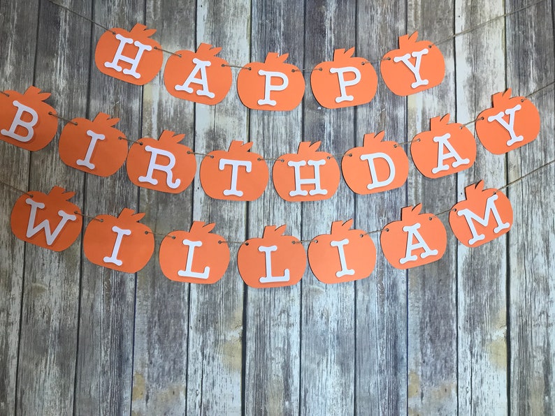 Personalized Birthday Pumpkin Birthday Birthday Pumpkin Etsy