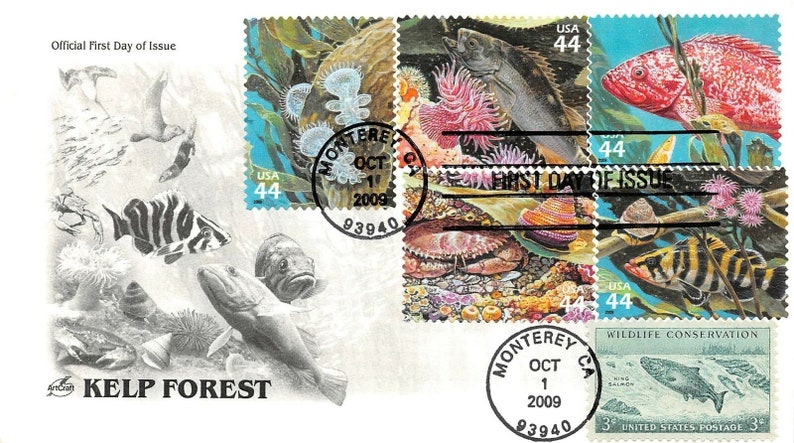 KELP FOREST Cover 2008 cachet unaddressed Stamps 2008 First Day Cover FDC