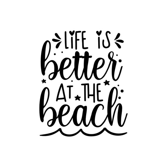 Life is Better at the Beach Decals for Tumblers Cars - Etsy