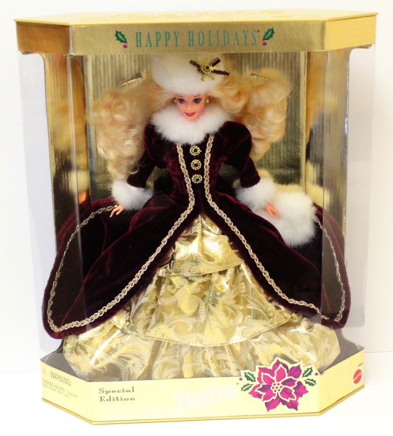 Happy Holidays Holiday Barbie 1996 Special Edition Mattel | Etsy