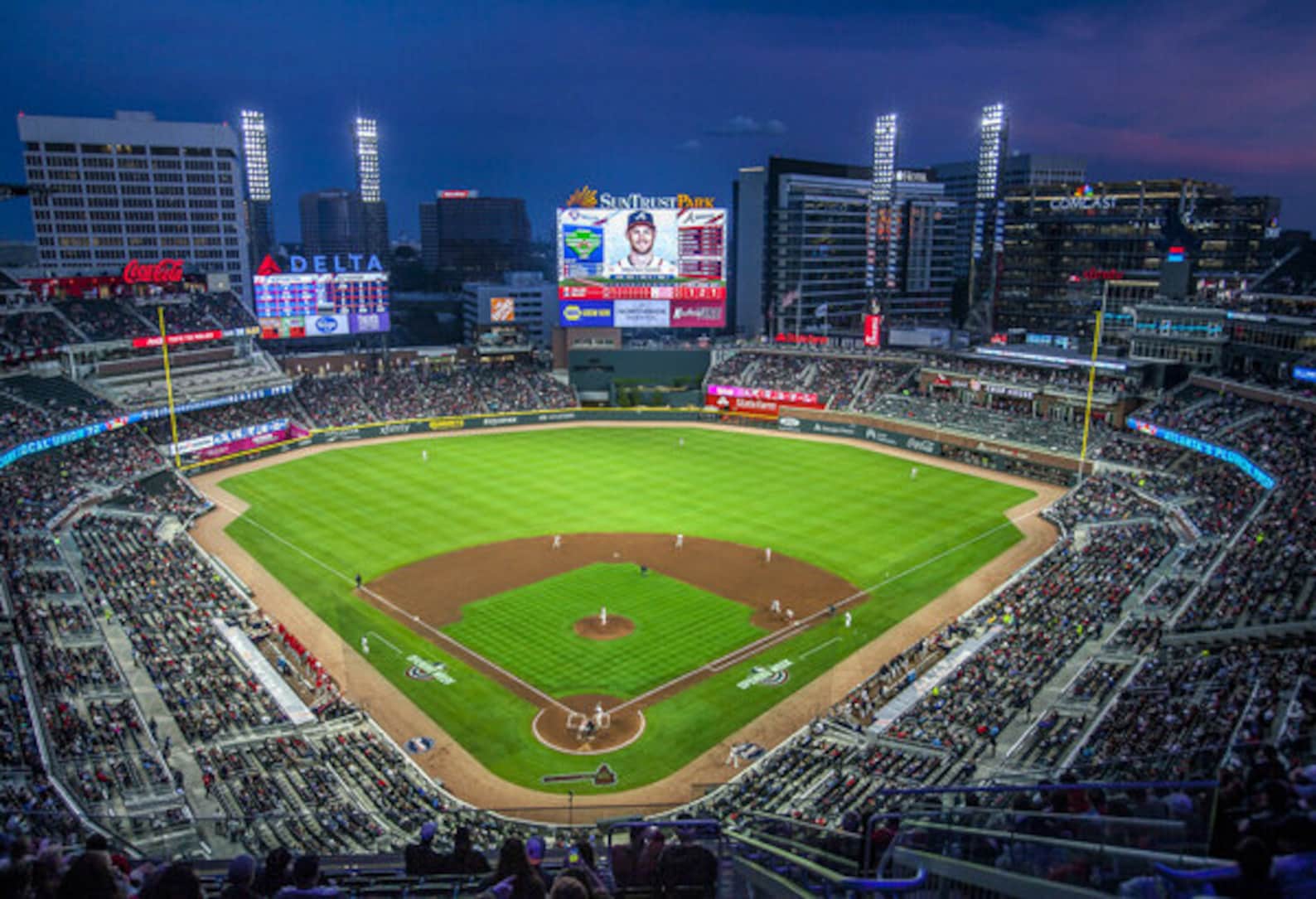 Atlanta Braves Truist Park SunTrust Park Stadium MLB Etsy