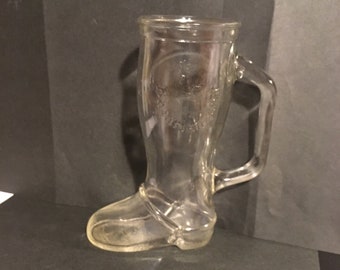 Giftable for a Collector Souvenir Collectible Glass BOOT MUG with Handle Bavarian Inn Frankenmuth Michigan
