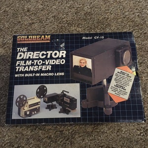 Vintage Goldbeam Movie and Slide Converter The Director with built in Macro Lens BRAND NEW Never Used