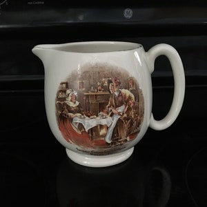 Lancaster Sandland Sairey Gamp Entertains Betsy Prig 32 oz. Pitcher Jug Creamer Vintage