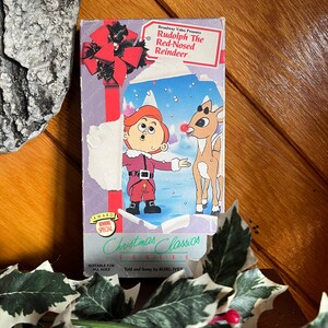 Vintage VHS Rudolph the Red Nosed Reindeer Christmas Tape 1989 TESTED ...