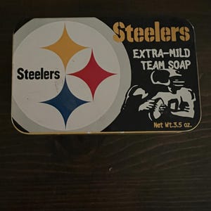 Vintage Pittsburgh Steelers Soap with Collectible Tin 3.5oz NFL Football