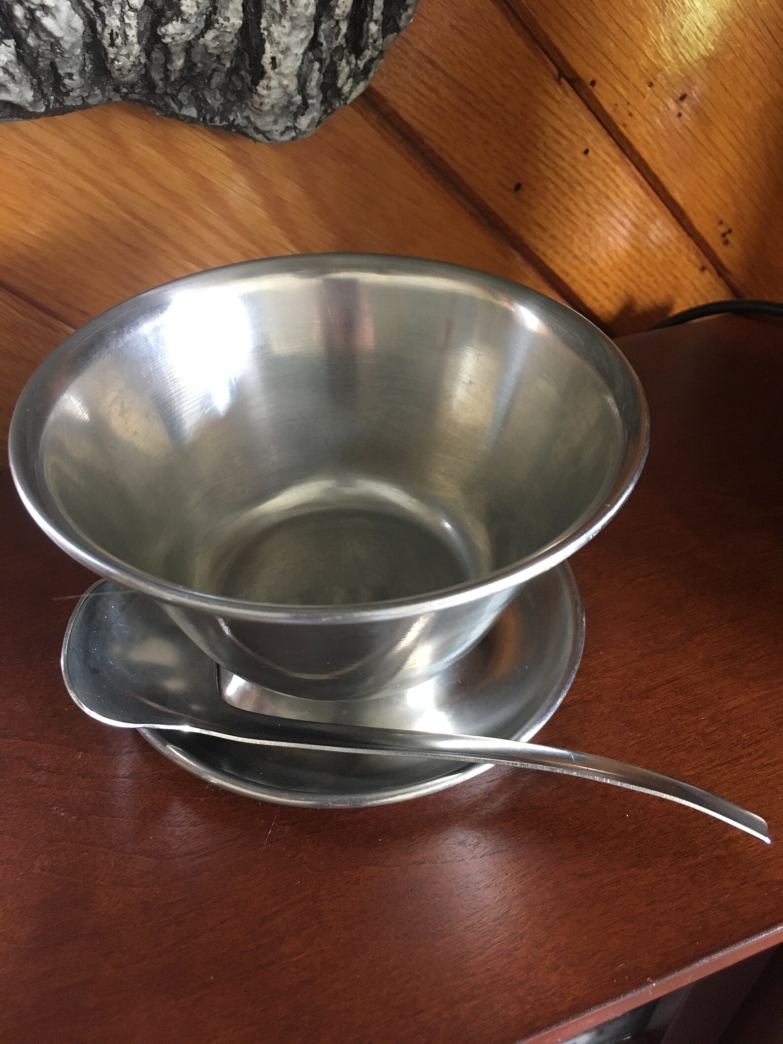 Vintage Stainless Steel Metal Condiment Serving Bowl With Etsy