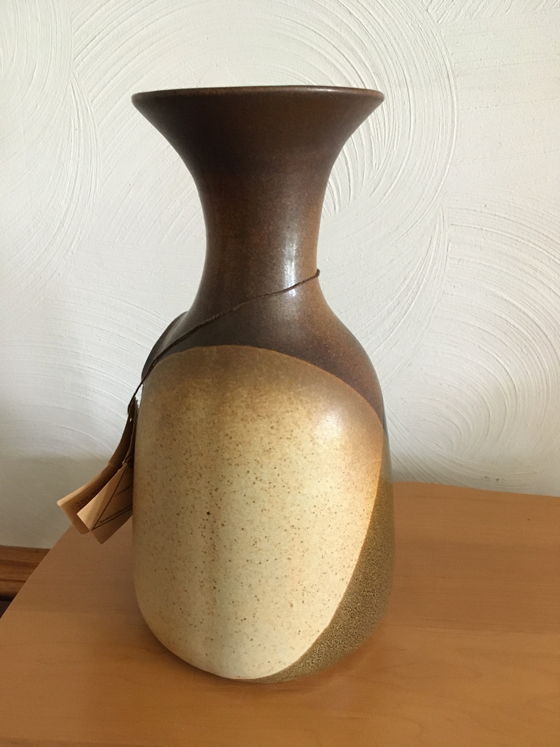 Vintage Stoneware Pottery Wine Vino Carafe Decanter Pottery Etsy