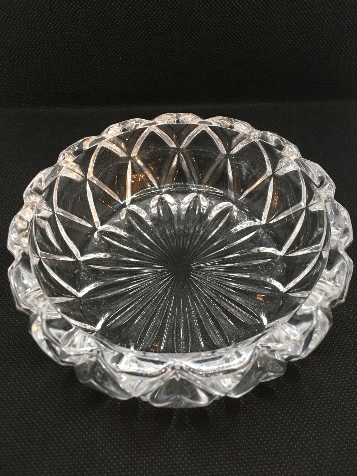 Vintage Crystal Hershey Kiss Trinket Candy Dish 1994 With Lid Etsy