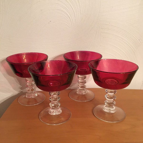 Red Drinking Glasses - Etsy