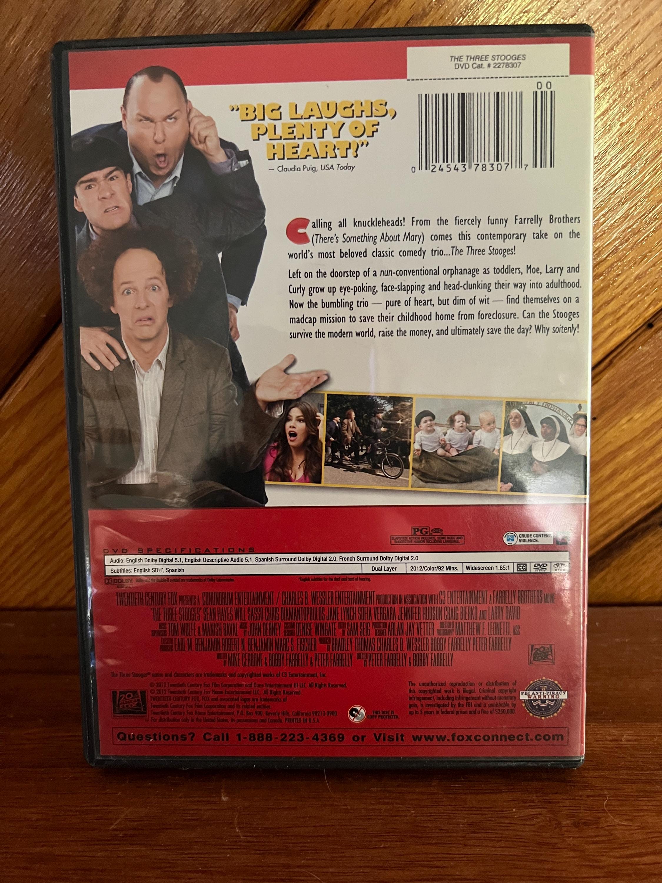 The Three Stooges the Movie DVD 2012- Not Original Stooges - Etsy