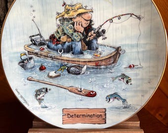 Vintage the Art of Fishing by Danbury Mint Collectible Plate