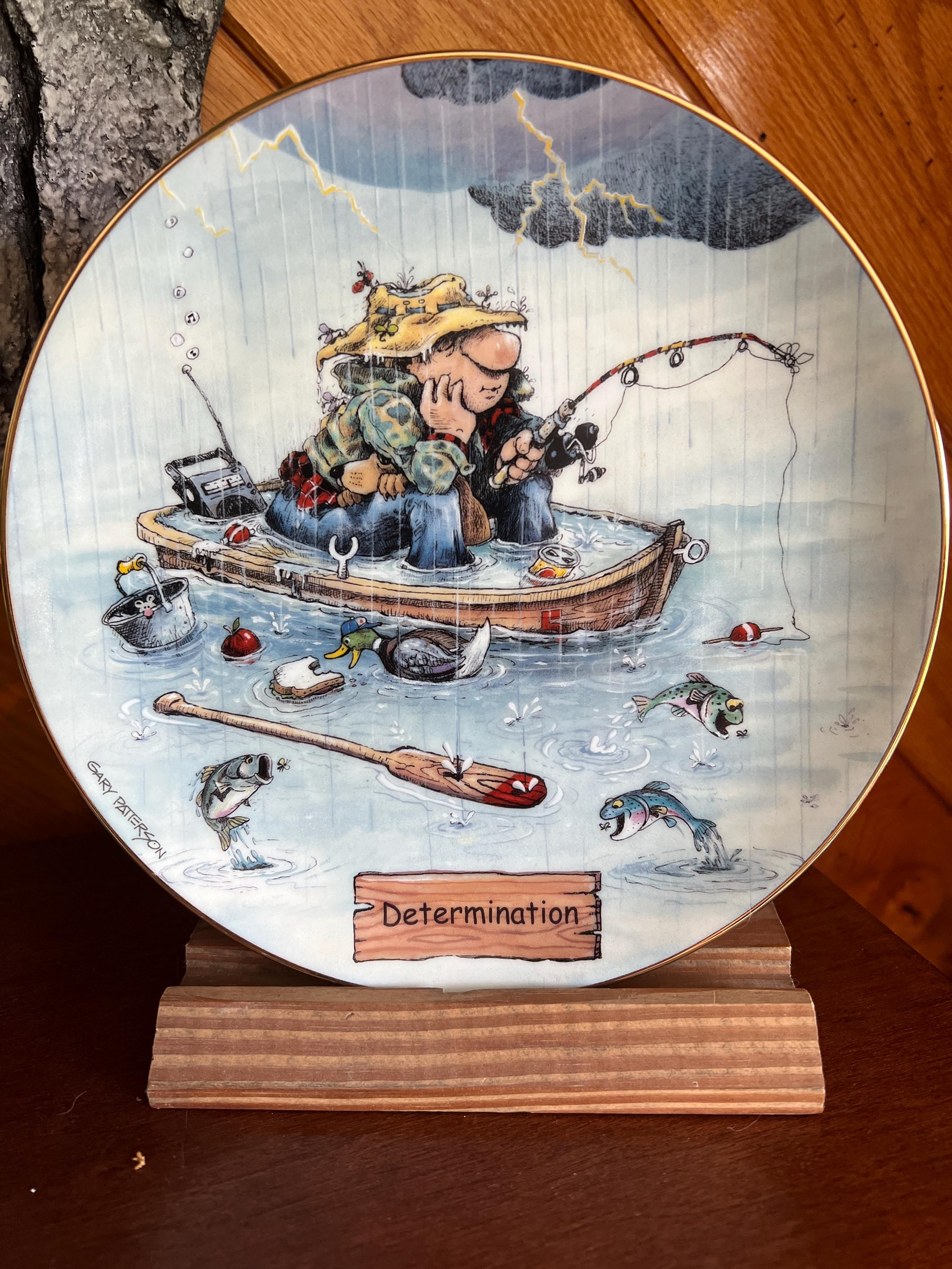 Vintage the Art of Fishing by Danbury Mint Collectible Plate