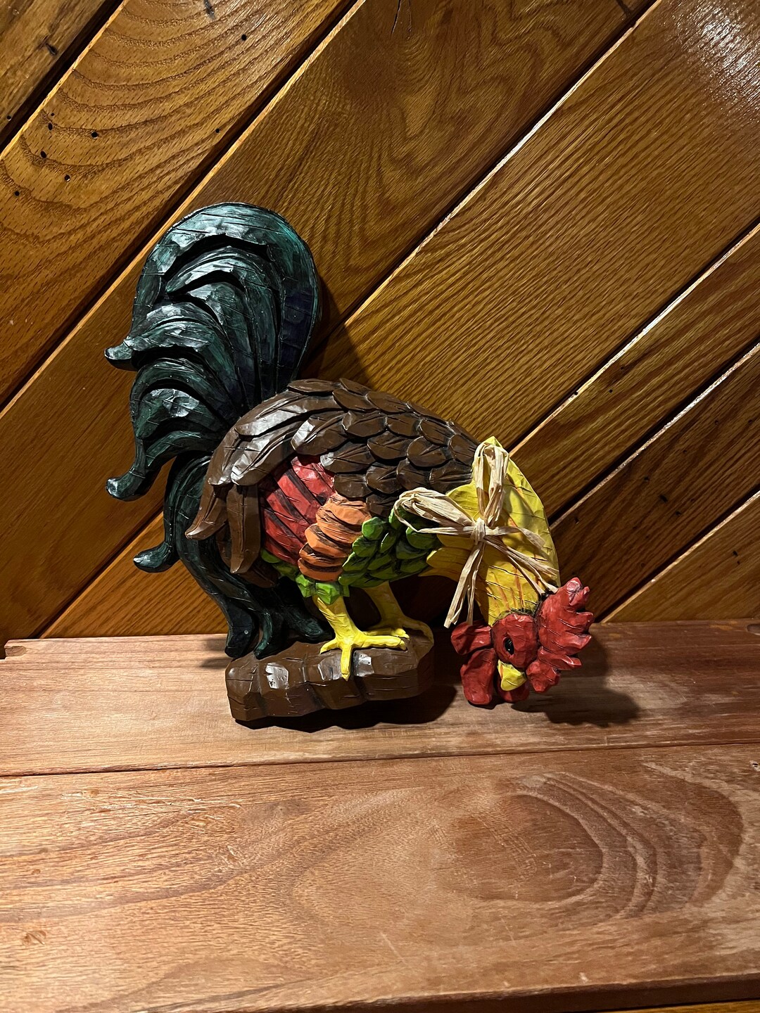 Vintage Rooster Plaque Kitchen Farmhouse Country Decor Etsy