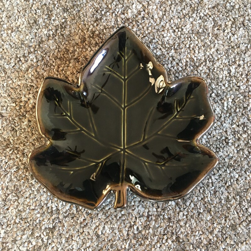 Ceramic leaf shaped plates etsy