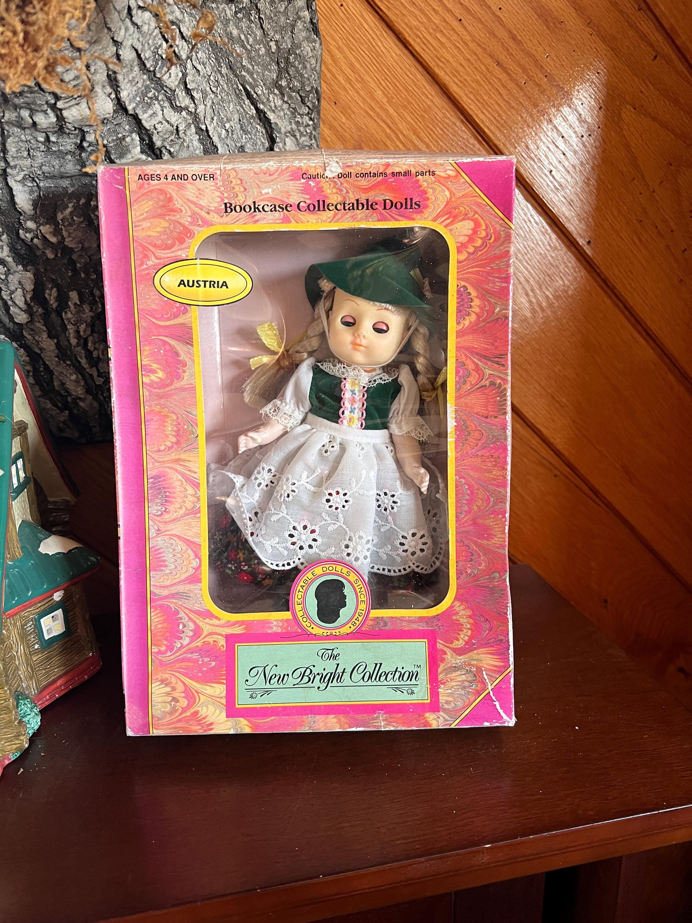 Vintage Heidi Doll the New Bright Collection Bookcase Collectible