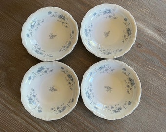 Vintage Johanna Haviland Dessert Fruit Bowls Set of 5 Bavaria Germany Blue Garland Set of 4