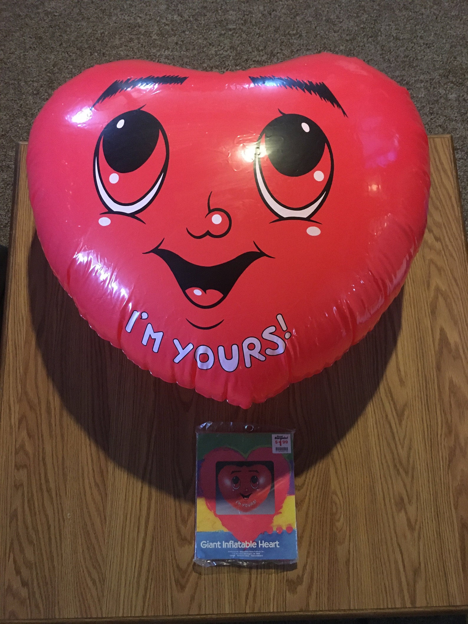 Vintage Valentine's Day Huge Inflatable Hearts Set of 2 | Etsy
