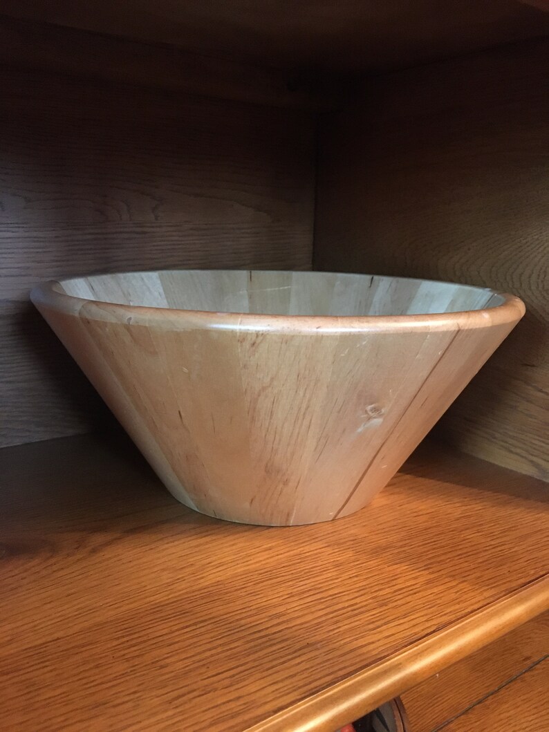 Ikea Wooden Salad Fruit Bowl Ikea of Sweden Birch Large Etsy UK