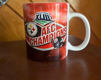 NFL ピッツバーグ・スティーラーズ フットボール AFC チャンピオン スーパーボウル XLIII 2009 コーヒーマグカップ 12オンス