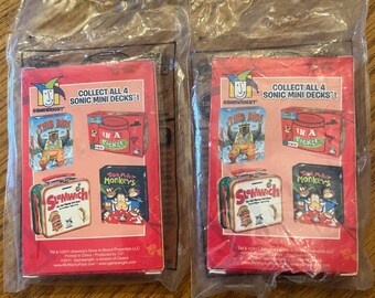 Vintage Sonic Drive in Wacky Pack Meal Kids Card Games Lot of 5 - Etsy
