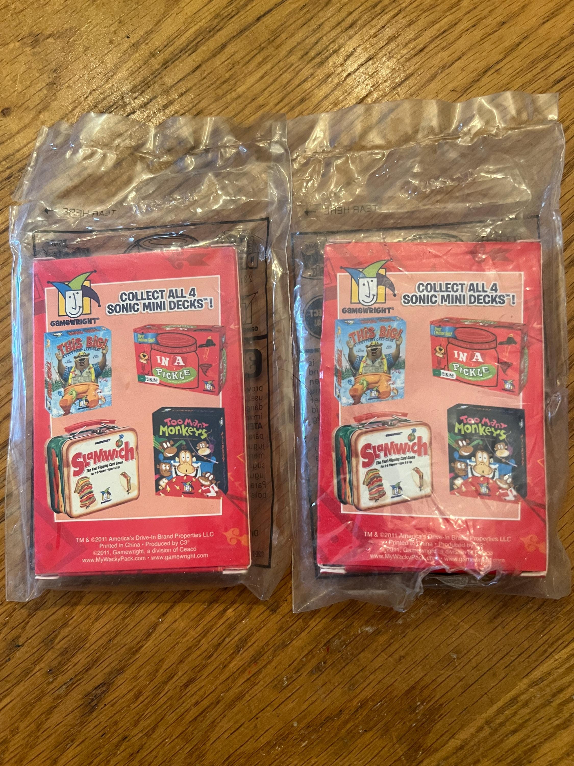 Vintage Sonic Drive in Wacky Pack Meal Kids Card Games Lot of 5 - Etsy