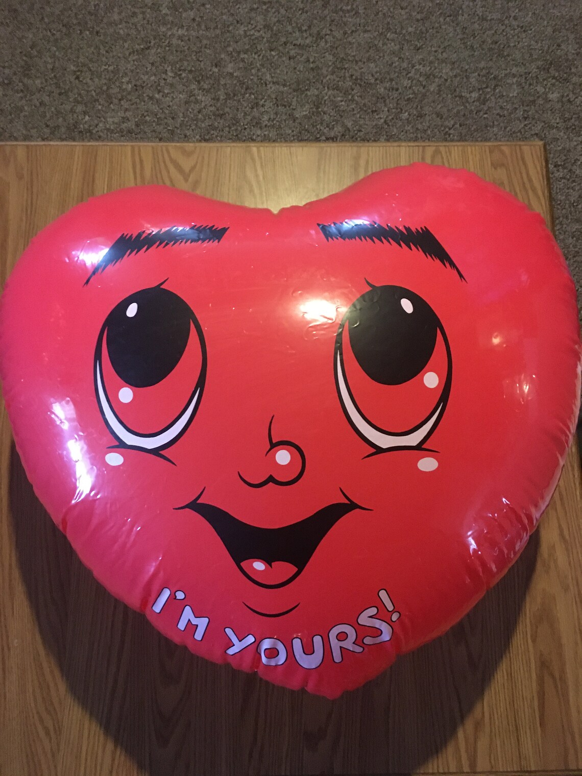 Vintage Valentine's Day Huge Inflatable Hearts Set of 2 | Etsy
