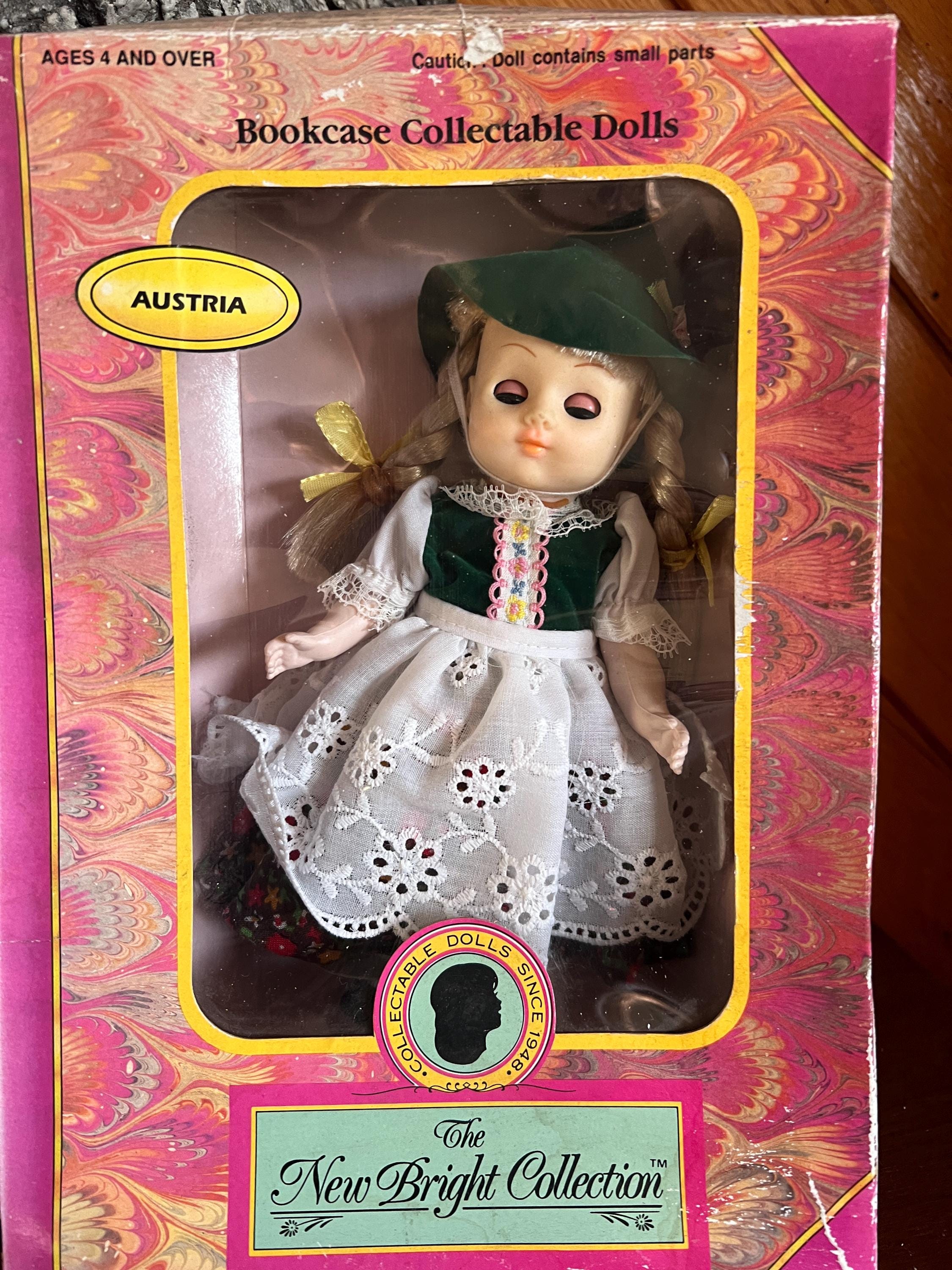 Vintage Heidi Doll the New Bright Collection Bookcase Collectible