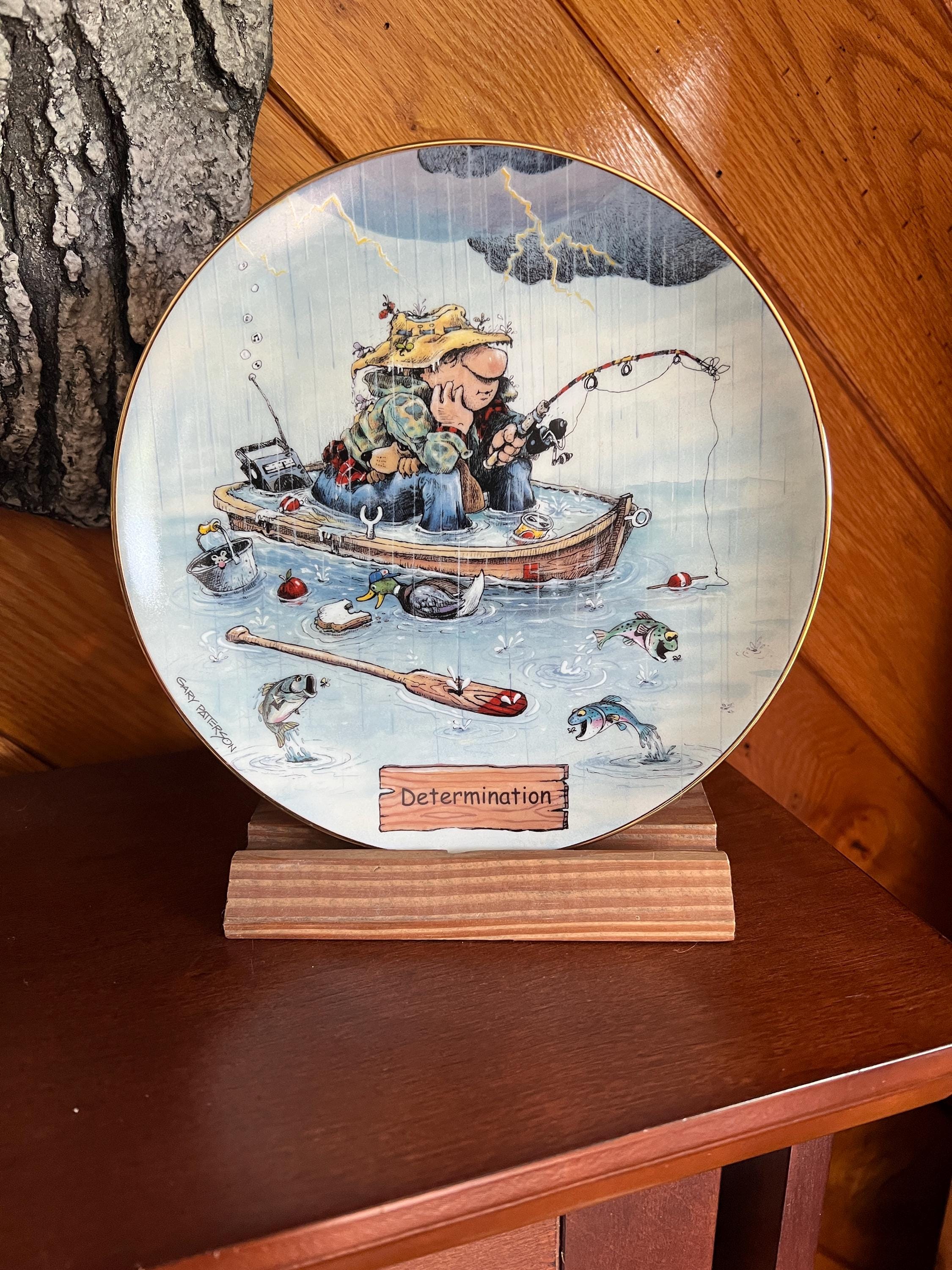 Vintage the Art of Fishing by Danbury Mint Collectible Plate