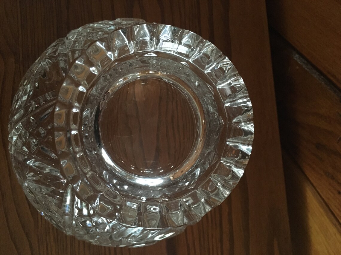 Crystal Candy Dish with Lid Bohemian Crystal Star of David Etsy