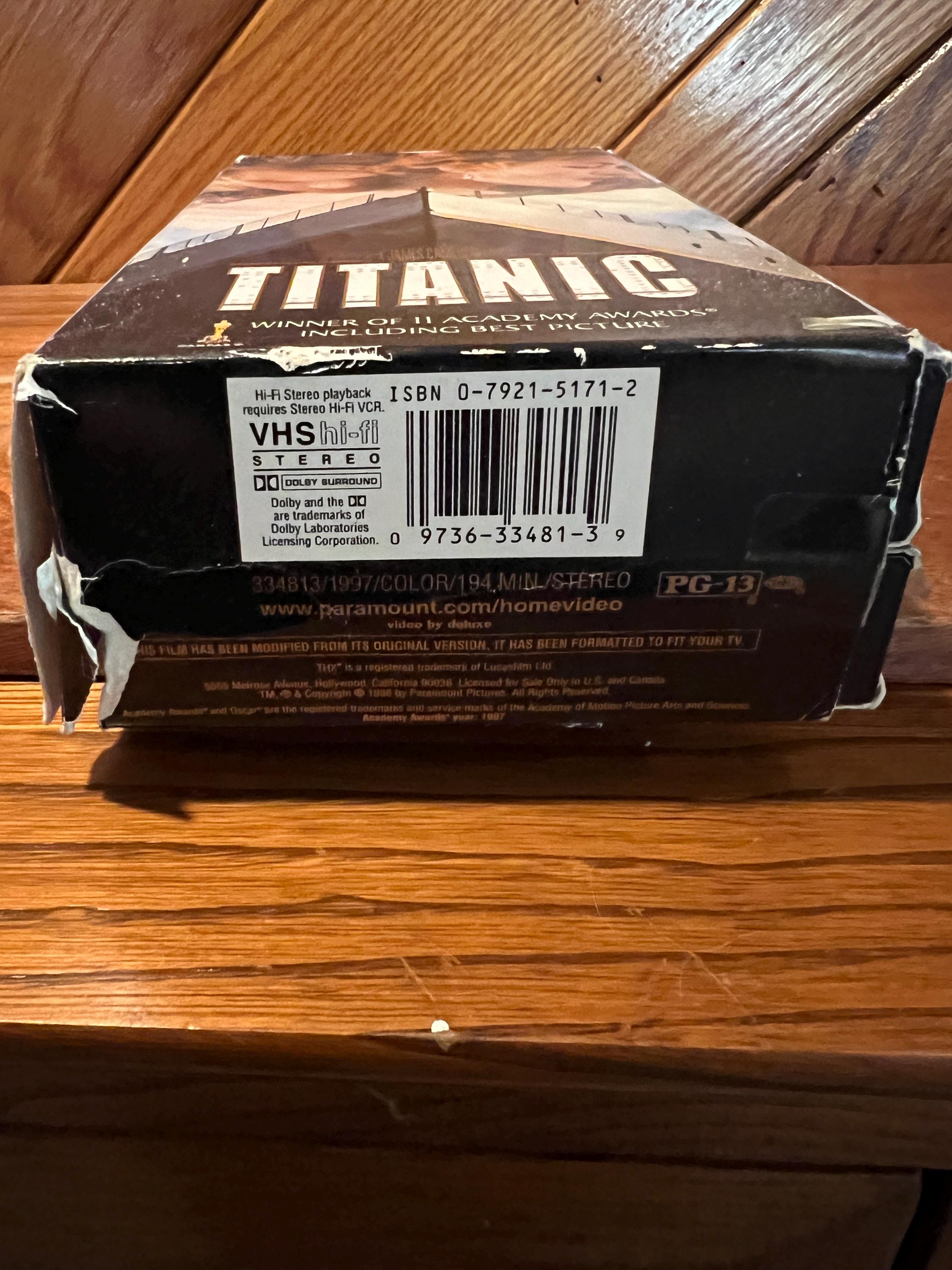 Titanic Tape 2 VHS Tape Vintage Movie Leonardo Dicaprio - Etsy