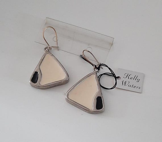 Kelly Waters Vintage Enamel Pierced Earrings