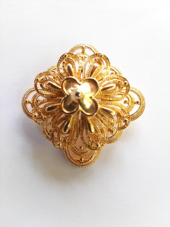 Vintage Signed Brooch - image 2