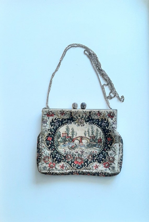 Walborg Tapestry Evening Purse, Made in France