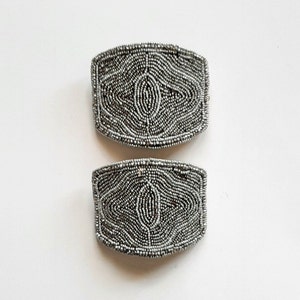 Early 1900&#39;s Beaded Shoe Clips