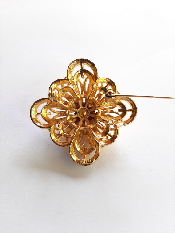 Vintage Signed Brooch - image 3