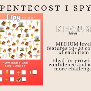 I Spy Activity Sheet Busy Bag Pentecost Church Sunday School