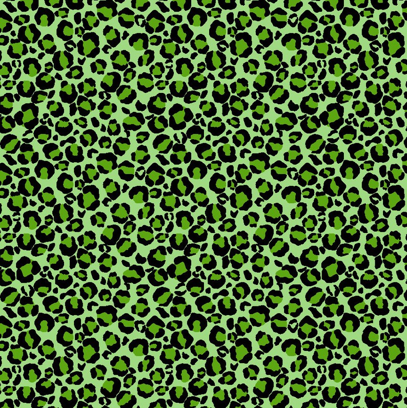 leopard print green top