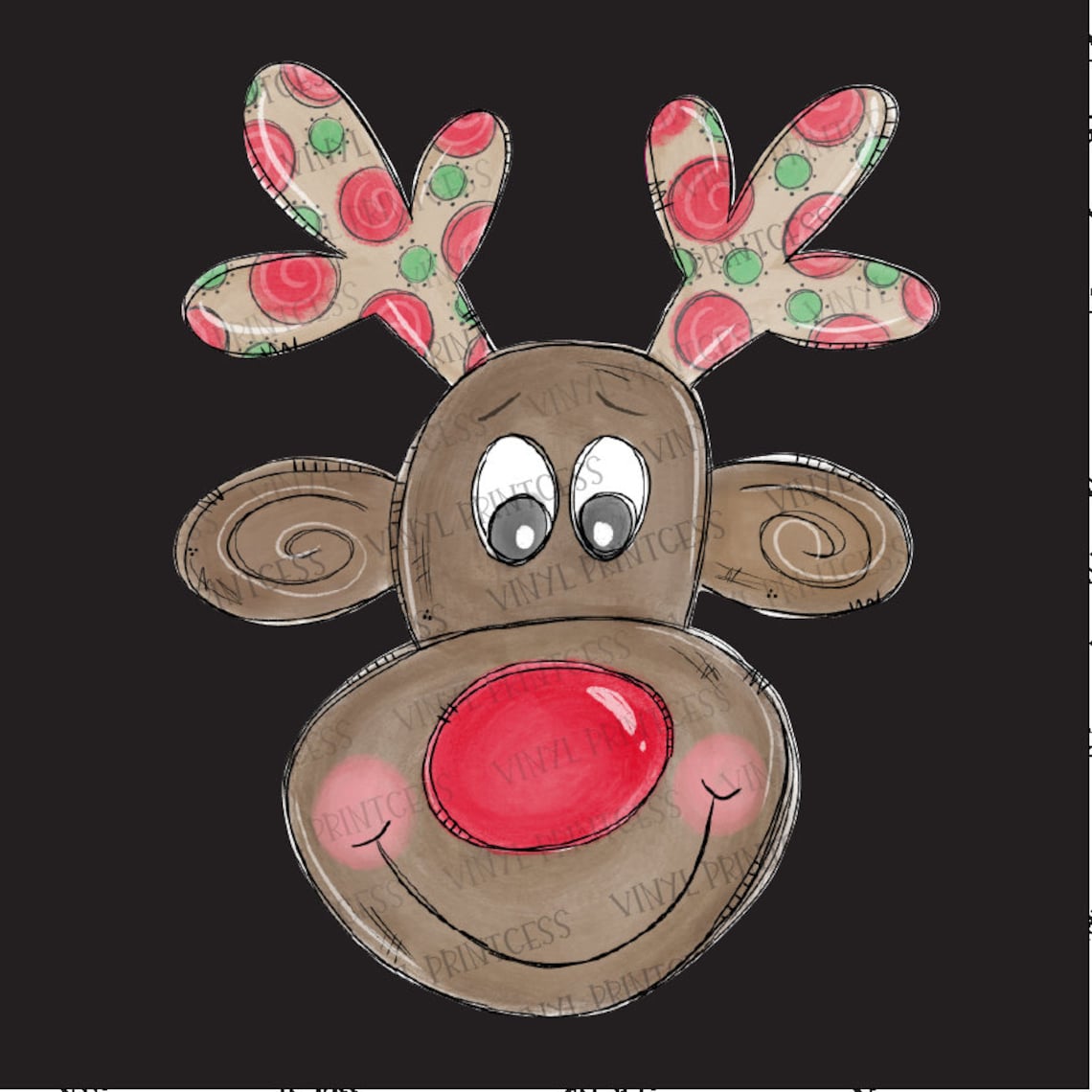 Christmas Transfer Reindeer Boy Transfer HTV Decal Etsy