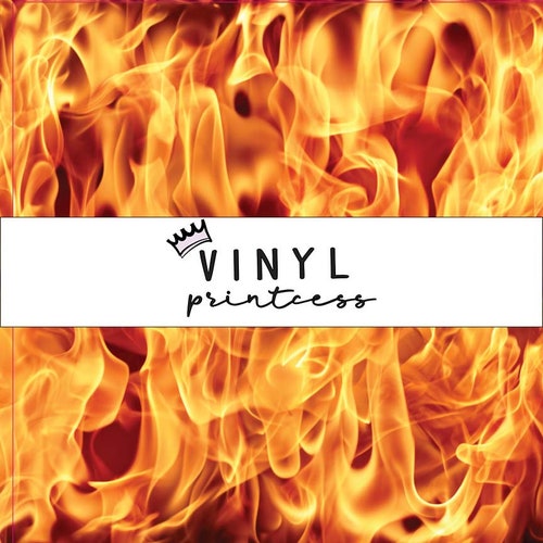 Fire Pattern HTV Vinyl/ 651 Adhesive Vinyl/ Printed Vinyl Etsy